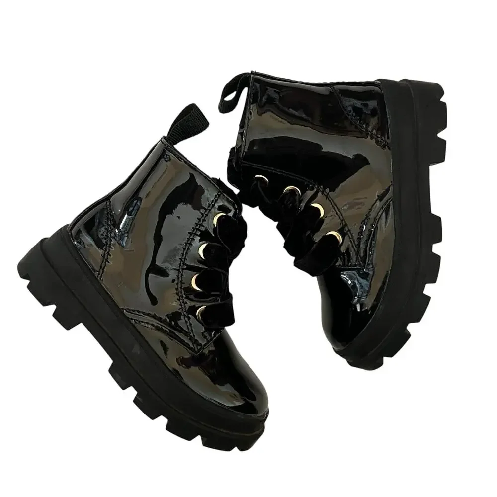 H&M black toddler boots